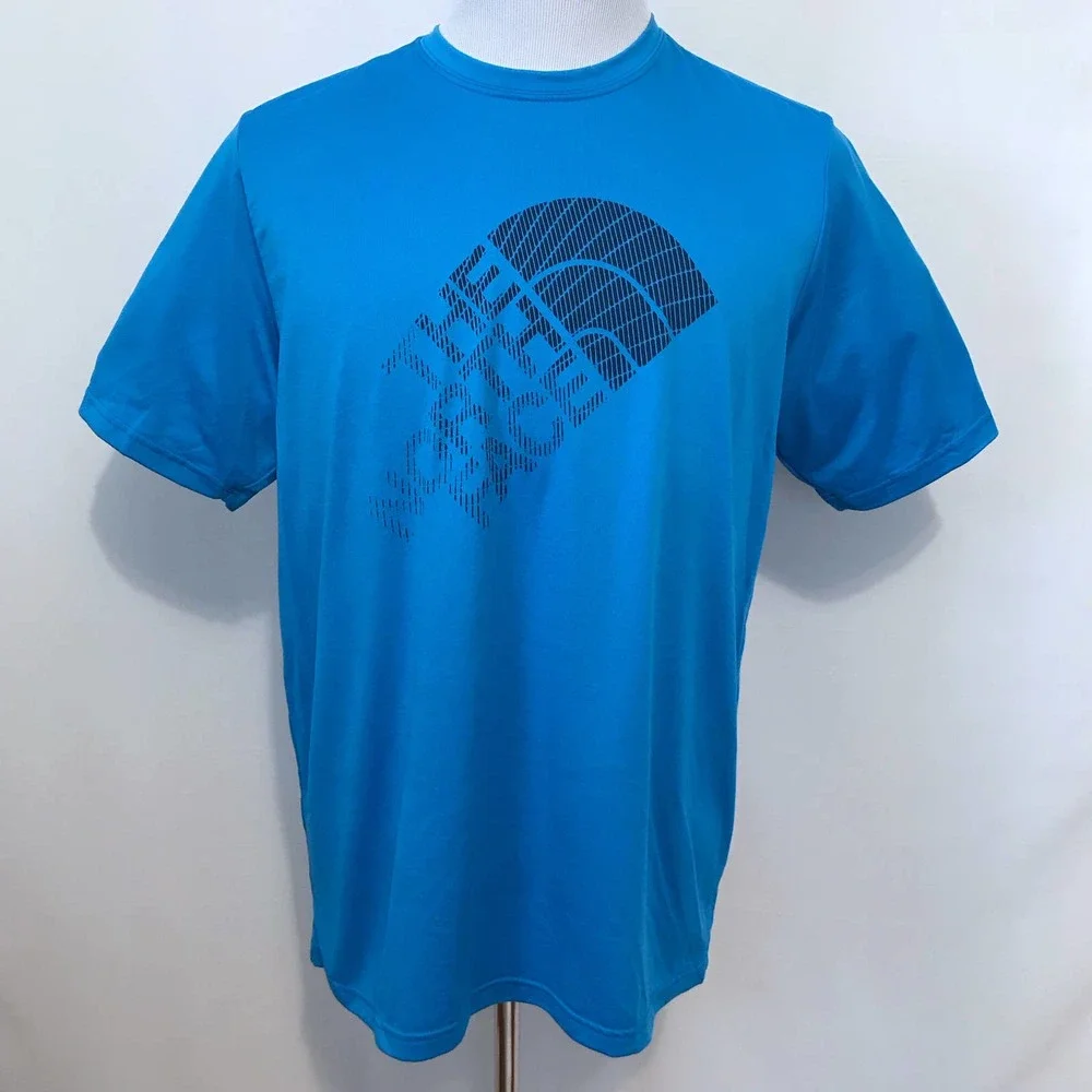 The North Face NWT Blue Short Sleeves Shirt Men XL *Pls See Description* - Picture 1 of 8